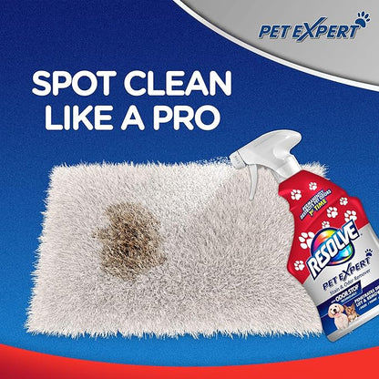 Resolve Pet Expert Stain and Odor Remover, Carpet Cleaner, Pet Stain and Odor Remover, Carpet & Upholstery Cleaner - Removes Stains and Odors, 22 oz