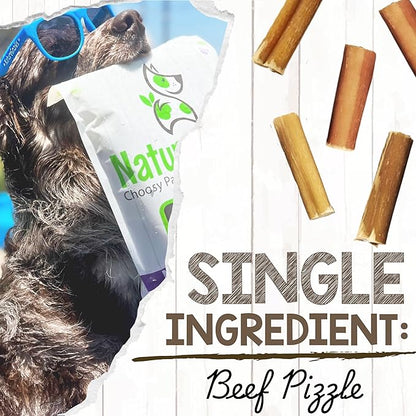 Nature Gnaws Bully Stick Bites for Small Dogs 2-4" (8oz) - Long Lasting for Light Chewers and Puppies - Natural Beef Dog Chew Treats - Rawhide Free