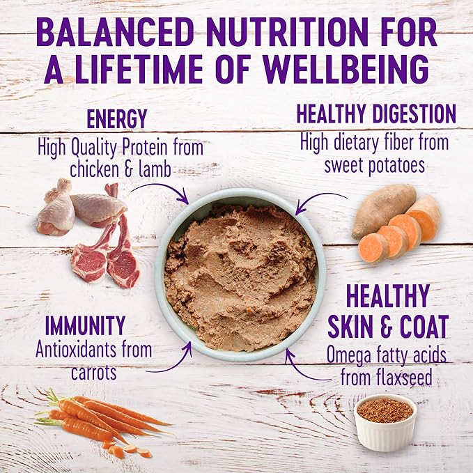 Wellness Complete Health Pate Variety Pack Adult Canned Wet Dog Food, Wholesome Grains, Natural, 12.5 oz, Pack of 6 Cans
