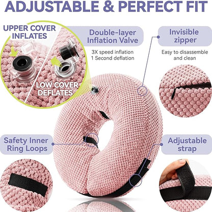 Loflaze Soft Inflatable Dog Cone Collar for Large Medium Small Dogs Cats After Surgery - Dog Neck Donut, E Collar, Elizabethan Collar Alternatives for Dogs Recovery