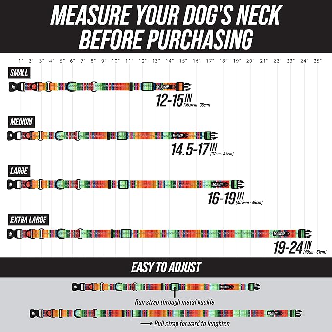 Leash Boss Martingale Collar for Dogs | Reflective Nylon Dog Collar for Large Dogs, Medium and Small Dogs | No Pull Pet Training Collar | Quick Release Buckle, Adjustable Pet Collar