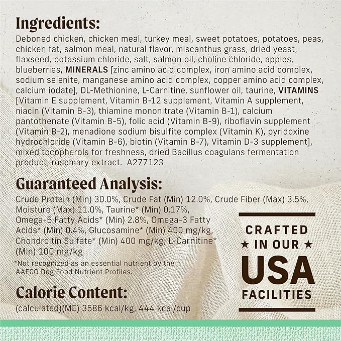 Merrick Lil’ Plates Premium Grain Free Senior Dry Dog Food For Small Dogs, Real Chicken, Sweet Potato Kibble - 4.0 lb. Bag