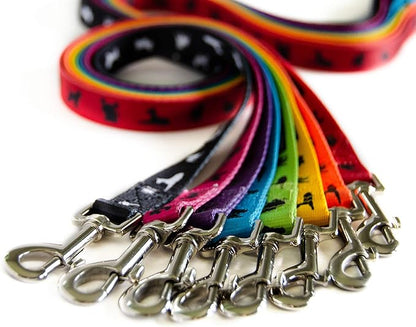 EcoBark Dog Leash - Soft & Reflective Comfort Training Leashes with Padded Handle - Strong Durable Heavy Duty - Training and Pulling for Small, Medium or Large Dogs (Black)