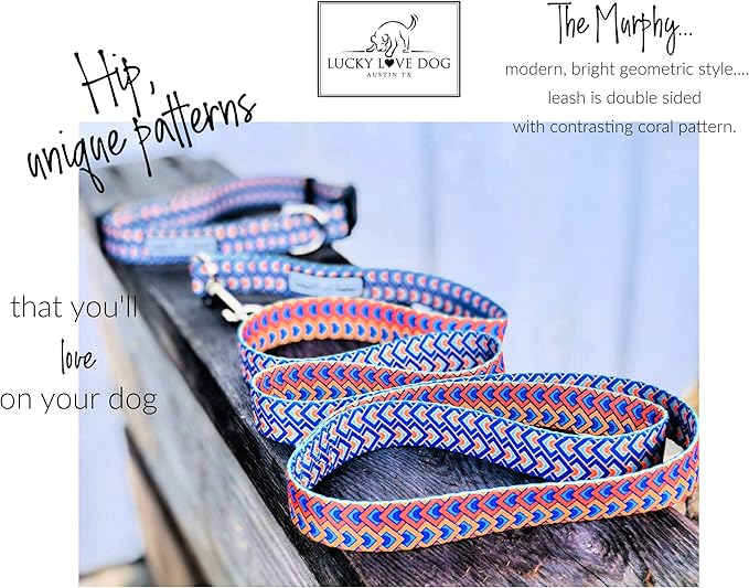Lucky Love Dog Collars, Comfortable, Soft, Cute Dog Collar for Large Dogs, Murphy, Large