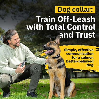 Dogtra 1900X E-Collar with Remote [New Edition] 35 lbs+, 3/4 Mile Range, LED Light, 100 Levels of Precise Control for Stubborn Dogs, Waterproof, Boost for Quick Recall, Vibration, Safety Lock & Tone