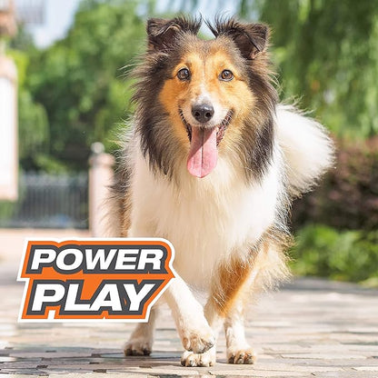 Nylabone Power Play Gripz Felt Basketball Rubber Fetch Toy, Squeaky Ball for Dogs, Medium (1 Count)
