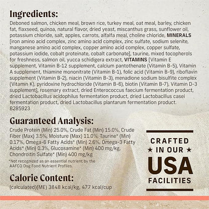 Merrick Healthy Grains Premium Adult Dry Dog Food, Wholesome And Natural Kibble With Salmon And Brown Rice - 25.0 lb. Bag