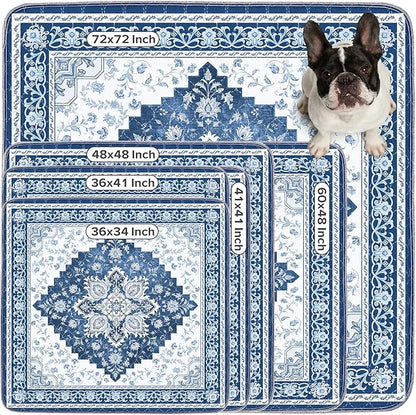 INVENHO 2PACK Washable Pee Pads for Dogs, Reusable Dog Pads Upgrade Non-Slip Dog Pee Pads Heavy Absorbency Puppy Pee Pads Quick Dry Whelping Pads/Waterproof Puppy Training Pad
