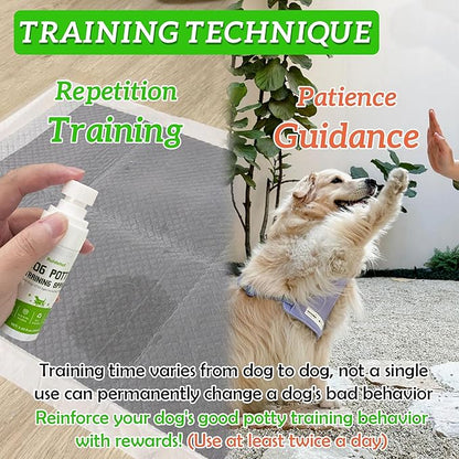 Dog Potty Training Spray & NO-GO Area Spray, Puppy Pee Spray, 8 Fl Oz Large Size, Ideal for Large Dogs and Multi-Dog Households