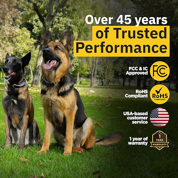 Dogtra 1900X E-Collar with Remote [New Edition] 35 lbs+, 3/4 Mile Range, LED Light, 100 Levels of Precise Control for Stubborn Dogs, Waterproof, Boost for Quick Recall, Vibration, Safety Lock & Tone