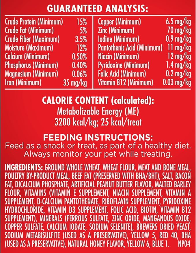 Milk-Bone Peanut Butter Flavor Naturally & Artificially Flavored Dog Biscuits - Crunchy Dog Treats - 7 Pounds (Packaging Design May Vary),(Pack of 2)