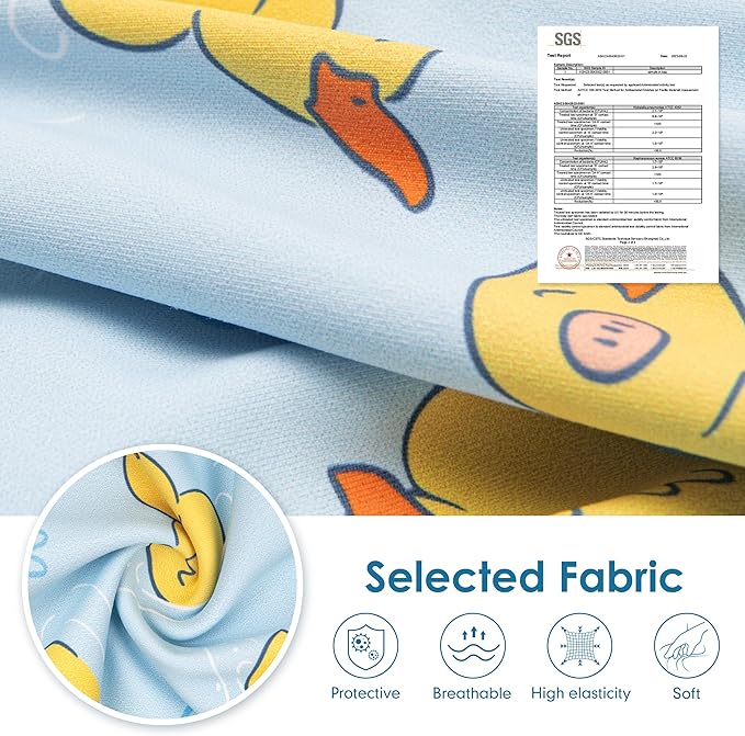cyeollo Recovery Suit for Dogs Surgery Suit Female Spay Soft Pet Onesie Bodysuit Male Dog Neuter, Small Dogs Surgical Recovery Shirt, Yellow Duck, S
