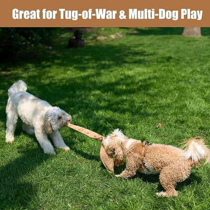 SPOT Skinneeez Leather Snake – 36" Stuffing-Free Dog Toy with Real Leather & 5 Squeakers, Tug Toy for Light to Moderate Chewers, Ideal for Large & XL Dogs