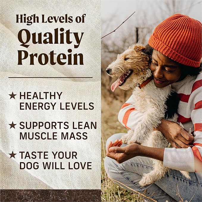 Merrick Premium Grain Free Dry Adult Dog Food, Wholesome And Natural Kibble With Beef, Bison And Sweet Potato - 22.0 lb. Bag