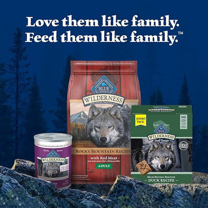 Blue Buffalo Wilderness Trail Treats High Protein Grain Free Dog Biscuits Crunchy Dog Treats, Duck Recipe, 36-oz Box
