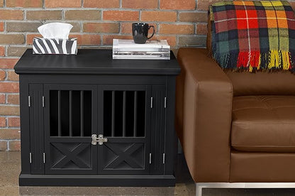 Merry Products Triple Door Medium Dog Crate, Dog Kennel, Dog Cage