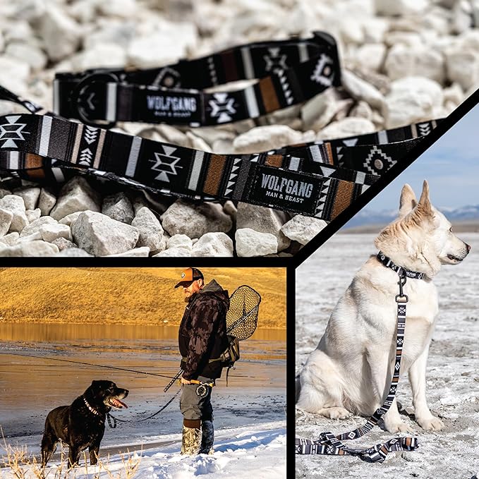Wolfgang Heavy Duty Adjustable Dog Harness, Pull-Tested to Over 800 lbs for Walking & Training, NewMoon Print, Small