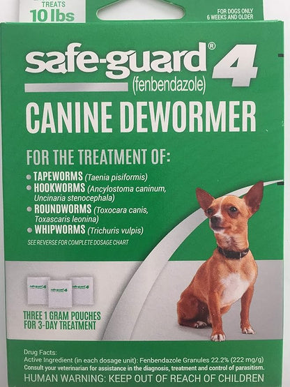 8 in 1 Safe-Guard 4 Dewormer for Small Dogs