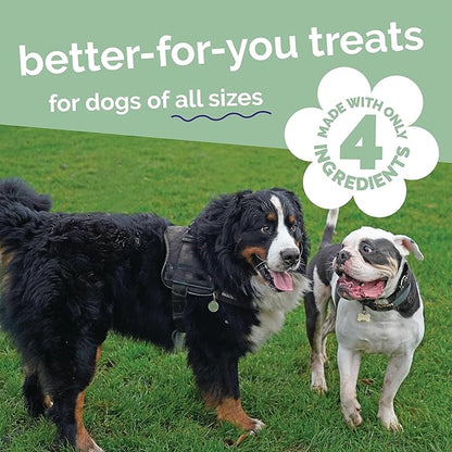 Fruitables Whole Jerky Bites, Healthy Dog Treats, Puppy Essentials, Jerky Dog Treats, Made in the USA, No Fillers or Nitrates, Real Bacon & Apple Flavor, 5oz