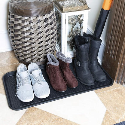 Ottomanson Multipurpose All Season Boot Tray Mat, Reusable Pee Pad For Dogs, 15" x 30"