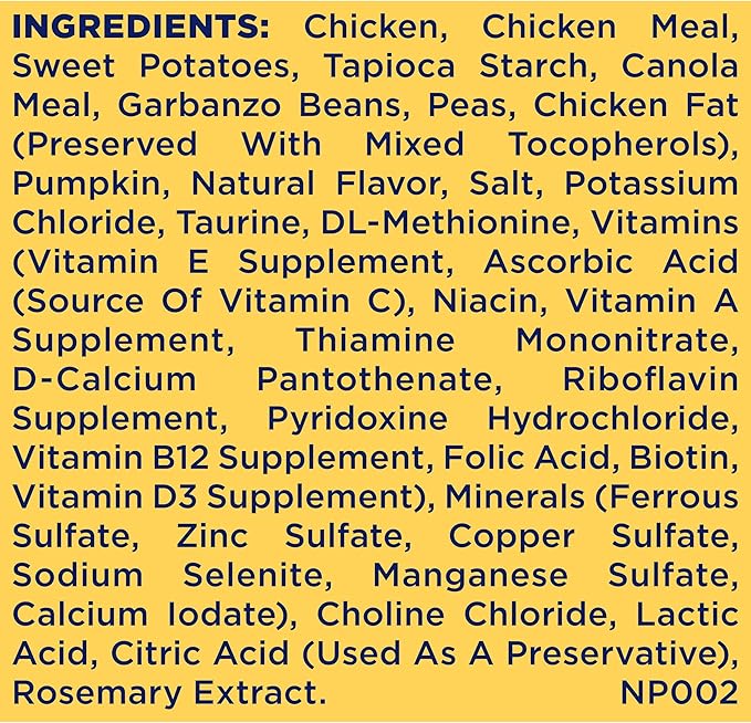 Nature's Recipe Grain Free Dog Food, Chicken | Small Breed | Sweet Potato & Pumpkin | 4 lb Bag | Pack of 2