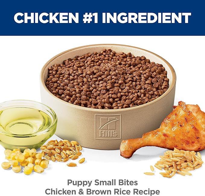 Hill's Science Diet Puppy Small Bites Dry Dog Food, Chicken & Brown Rice, 12.5 lb. Bag