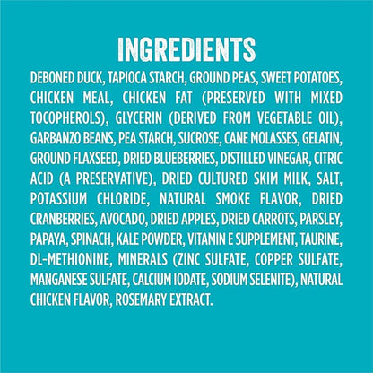Evolve Grain Free Duck, Pea and Blueberry Jerky Bites Dog Treats