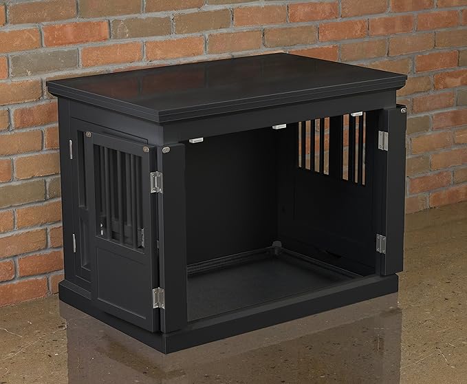 Merry Products Triple Door Medium Dog Crate, Dog Kennel, Dog Cage