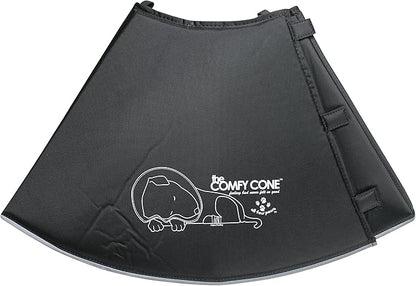 All Four Paws Comfy Cone Pet Cone for Dogs, Cats, XX-Large, Black - Comfortable Soft Dog Cone Collar Alternative for After Surgery, Wound Care, Spay, Neuter - Dog and Cat Recovery Elizabethan-Collar