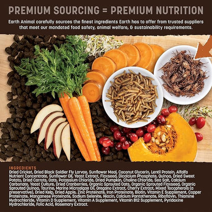 Earth Animal Wisdom Air Dried Dog Food - From the Soil Recipe Premium Natural Dry Dog Food for All Adult Breeds - 2 Lbs Bag