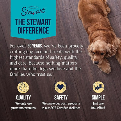 Stewart 100% Chicken Breast Dog Treats, 3 oz Tub, ~55 Pieces, Freeze Dried Raw, Single Ingredient, 74% Protein Training Treats or Meal Topper, Grain Free, Gluten Free