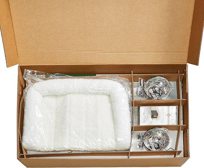 MidWest Homes for Pets Intermediate Double Door iCrate Starter Kit, 36-inch Dog Crate Bundle for Medium to Large Breeds, Includes Cage, Pet Bed, 2 Bowls and Privacy Cover