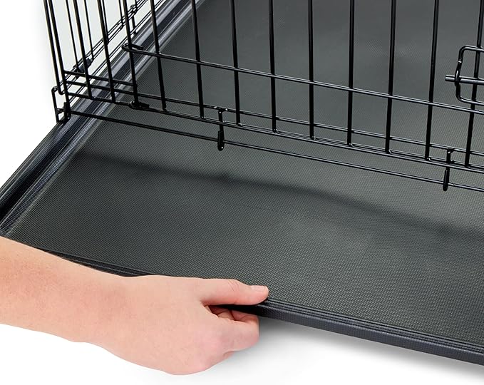 Carlson Secure and Compact Double Door Metal Dog Crate, Medium with Divider Panel