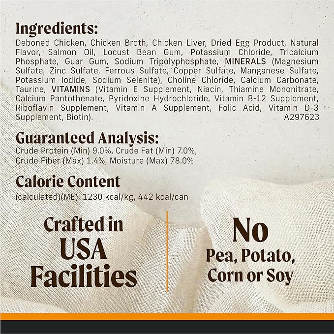 Merrick Grain Free Premium and Natural Canned Dog Food,Soft and Healthy Wet Recipe,Real Chicken Dinner - 12.7 oz. Cans,(Pack of 24)
