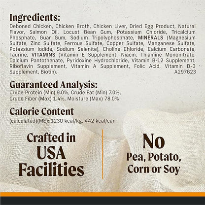 Merrick Grain Free Premium and Natural Canned Dog Food,Soft and Healthy Wet Recipe,Real Chicken Dinner - 12.7 oz. Cans,(Pack of 24)