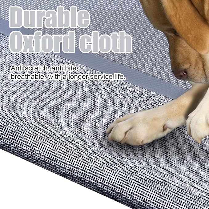 34'' Outdoor Elevated Dog Bed with Four Ice Pack, Raised Dogs Bed Small Medium Size Dogs, Breathable Cooling Dog Cot Beds with No-Slip Feet, Outdoor Pet Hammock Beds, Outside Pet Beds(Small)