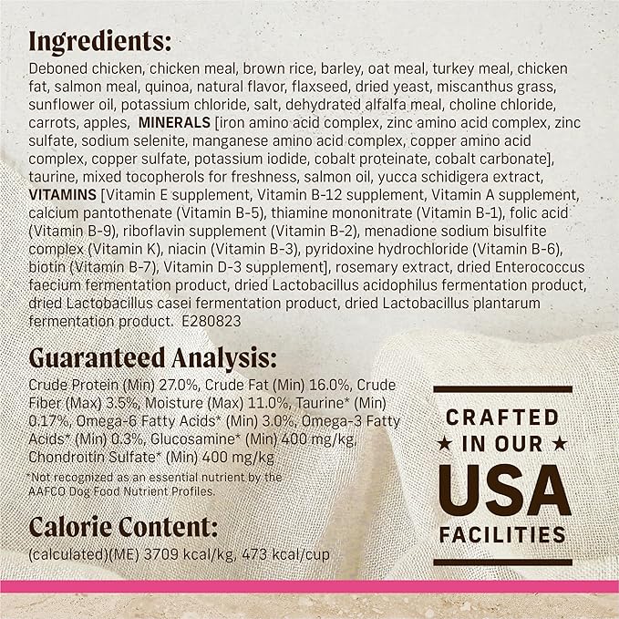 Merrick Healthy Grains Premium Dry Dog Food for Small Dogs, Wholesome and Natural Kibble, Small Breed Recipe - 12.0 lb. Bag