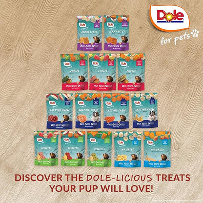 Dole for Pets Dog Biscuits Autumn Apple Fall Flavor, Real Fruit Flavor Vegan Crunchy Treats, No Wheat Corn Soy or Artificial Additives, Bite Size Training Snacks for Dogs, 7 Oz