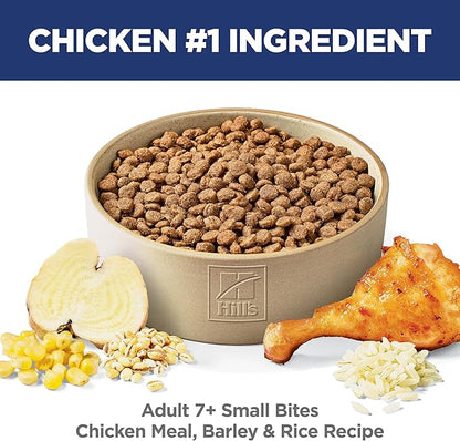Hill's Science Diet Adult 7+ Small Bites Dry Dog Food, Chicken Meal, Barley, & Rice, 5 lb. Bag