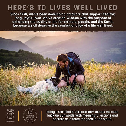 Earth Animal Wisdom Air Dried Dog Food - Chicken Recipe Premium Natural Dry Dog Food for All Breeds & Ages - 2 Lbs Bag
