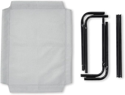 Amazon Basics Cooling Breathable Elevated Dog Bed with Metal Frame for Small Dogs, 36" x 22" x 7.5", Grey
