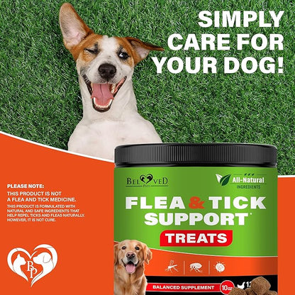 Flea and Tick Prevention Chewable Pills for Dogs - Revolution Oral Flea Treatment for Pets - Pest Control & Natural Defense - Chewables Small Tablets Made in USA (Chicken)