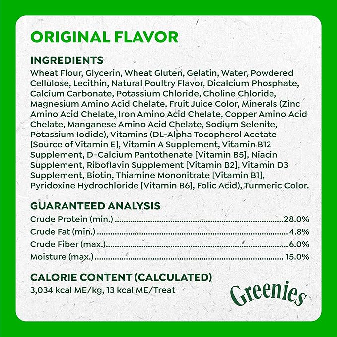 Greenies Anytime Bites Dog Treats, Original Flavor, Dog Training Treats, 10.3 oz. Bag