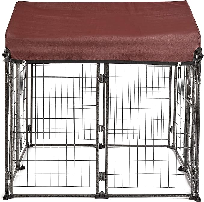 TWO by TWO Haven Expandable Kennel, Black, Medium