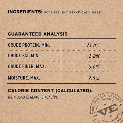 Vital Essentials Freeze Dried Cat Treats | Chicken Breast, Single Ingredient | Premium Quality | Grain Free, Healthy Treats for Cats, 1 oz Bag