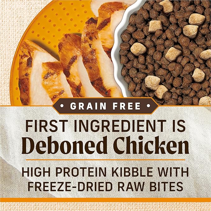 Merrick Lil’ Plates Grain Free Dry Dog Food For Small Dogs, Chicken And Sweet Potato Kibble With Raw Bites - 10.0 lb. Bag