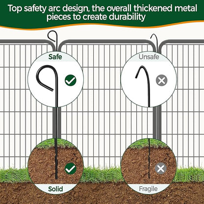 Yaheetech Dog Playpen Outdoor, 47 inch 12 Panels Dog Pen Indoor Heavy Duty Puppy Exercise Pen Metal Pet Fence for RV Camping/Yard/Garden