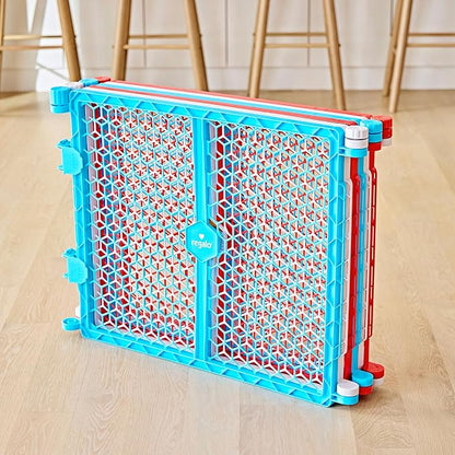 Regalo Safety 192-Inch Super Wide Baby Gate and Play Yard, 2-in-1 Convertible Plastic Baby Gate, Extra Wide Safety Barrier, Hardware Mounted, Adjustable Panels for Openings, Ages 6–24 Months