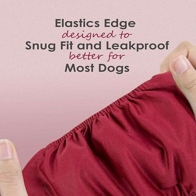 wegreeco Washable Male Dog Belly Band (Stylish Pattern)- Pack of 3 - Washable Male Dog Belly Wrap, Dog Diapers Male (Burgundy, Black, Jade, Medium)