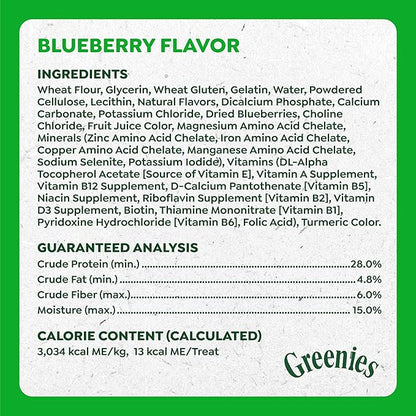 Greenies Anytime Bites Dog Treats, Blueberry Flavor, Dog Training Treats, 24 oz. Bag